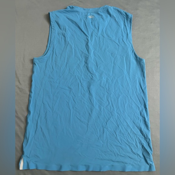 Alo Yoga Lot of 2 Men's Triumph Muscle Tank Top Teal&Blue Size Small - Picture 10 of 12